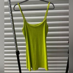 Green terry cloth dress coverup